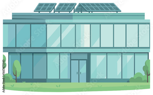 Eco-friendly office vector: sustainable, green design elements for modern workspaces