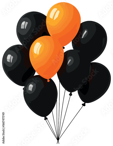 Vibrant balloons vector for celebrations and parties - perfect for festive decorations
