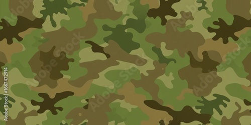 Wallpaper Mural Abstract digital camouflage pattern in muted greens, browns, and grays,  print,  military Torontodigital.ca