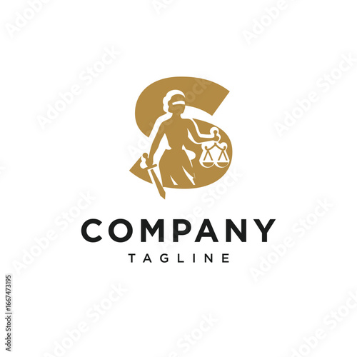 Letter S Themis Logo Icon Vector