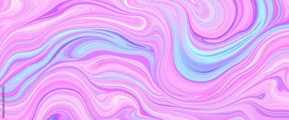 Fototapeta premium Abstract swirling pastel wave pattern, vibrant, ethereal, seamless texture, soft, artistic