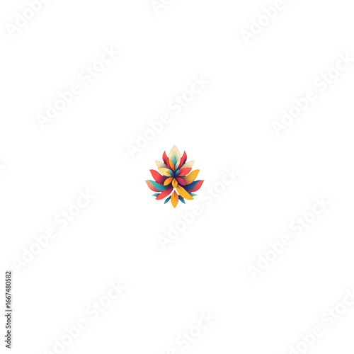 colorful pinwheel isolated on white background