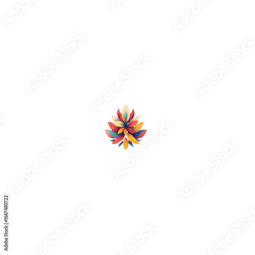 colorful pinwheel isolated on white background