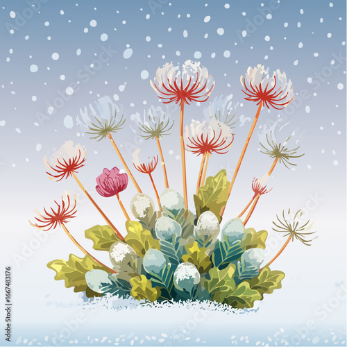 first frost measurement on hardy garden perennials