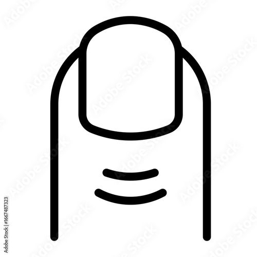 fingernail icon for illustration