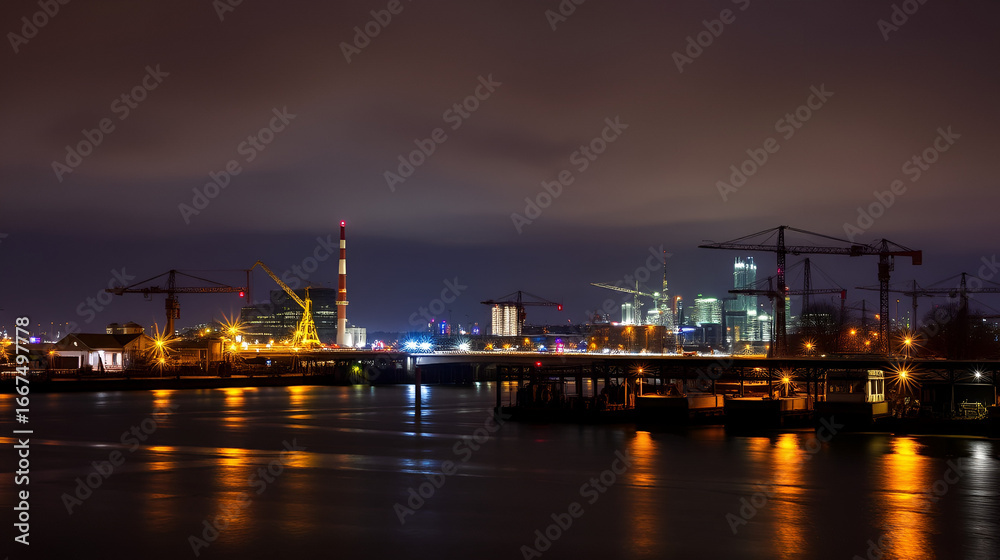 Fototapeta premium Industrial Twilight