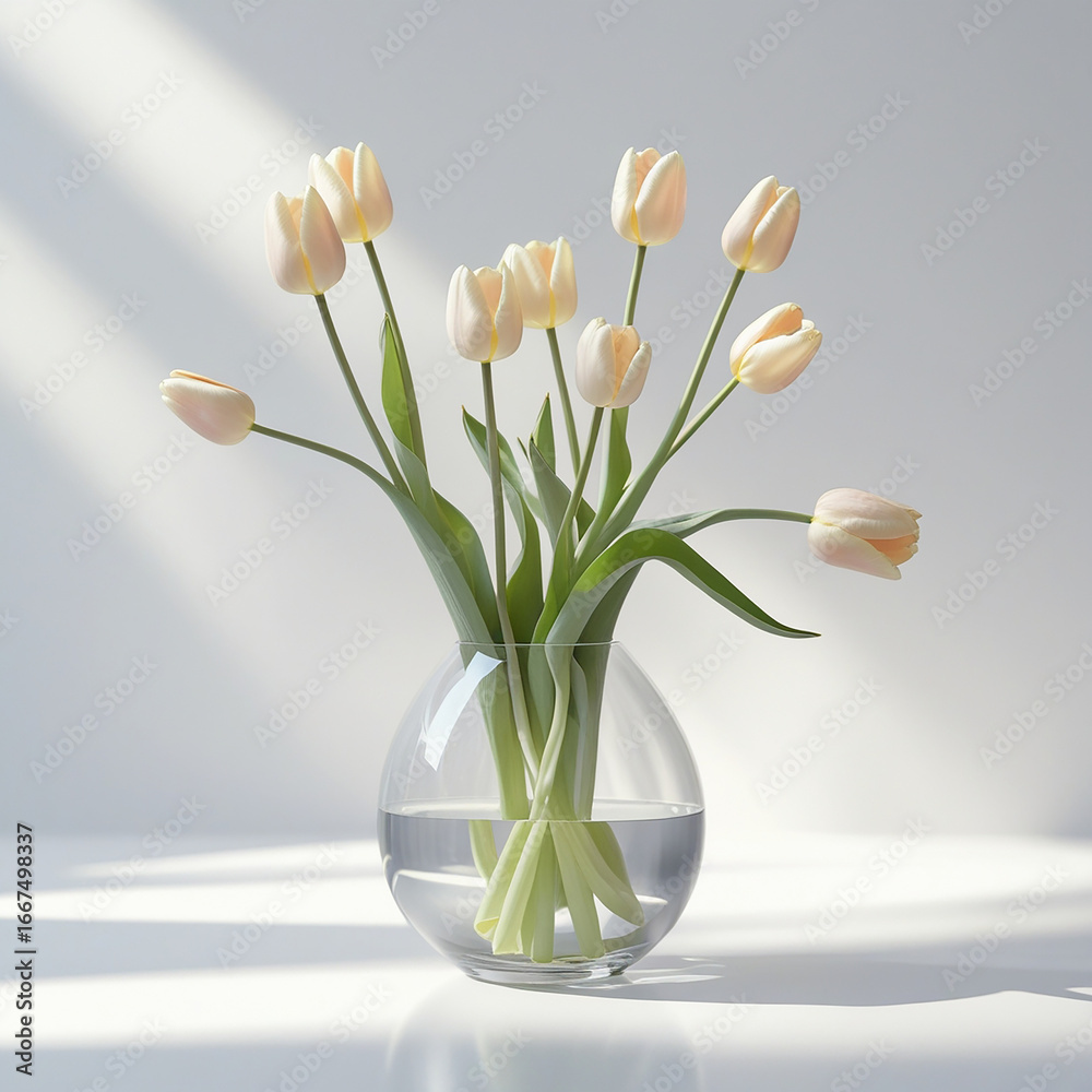 Delicate minimalist arrangement of fresh Delicate minimalist arrangement of fresh