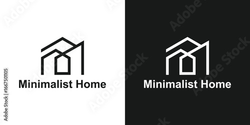 logo design minimalist home,furniture,real estate,design modern and elegant.