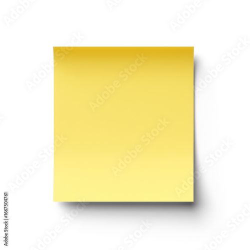 A yellow sticky note on a transparent background