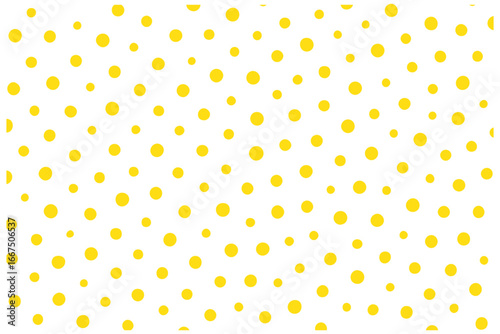 Hot pink polka dot seamless pattern with bright small dots on white background