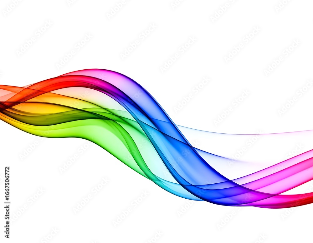 Obraz premium Rainbow wave abstract background.