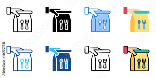 take away icon set multiple style collection 
