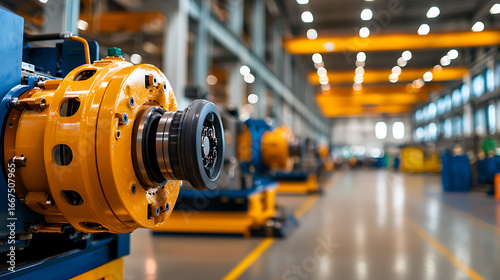 Industrial machinery operations manufacturing plant equipment showcase modern environment close-up view engineering concept for seo impact