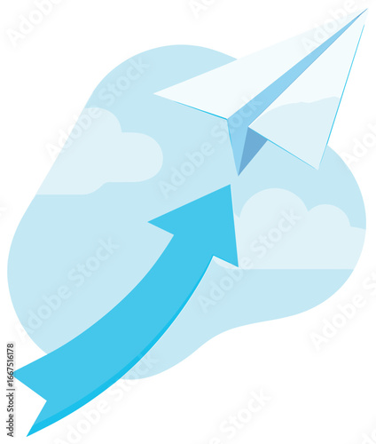 Paper airplane strategy: innovative flight path concept for business growth and success