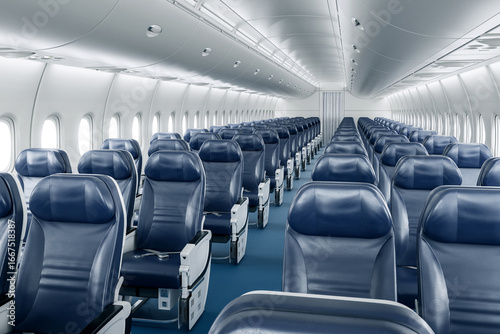 Quadro su tela empty seats in an airplane