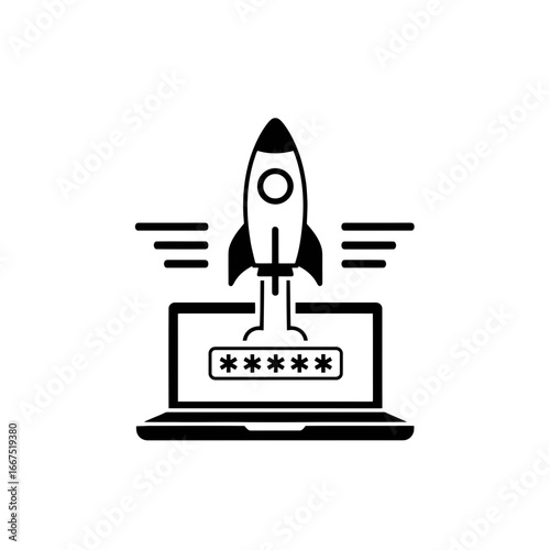 Vector art of black silhouette of a justice scale with scattered dots