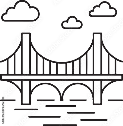 Bridge over a river.