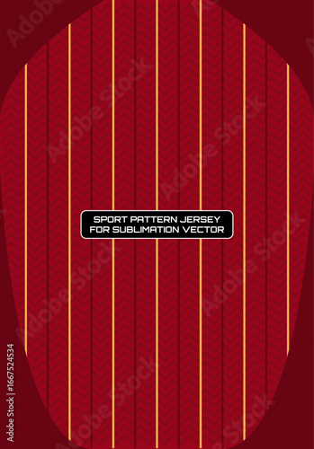 Athletic red and yellow striped sport pattern for custom team jerseys. A dynamic vector background for sublimation printing and sportswear apparel