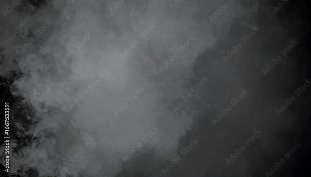 Fototapeta premium Abstract smoky shapes on dark background