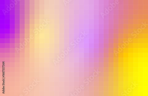 ドット絵 淡い黄色と紫色背景 シンプルグラデーション〜Pixel art pale yellow and purple background simple gradation〜
