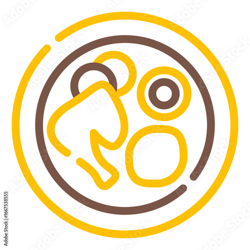 Vector Illustration of Fried Chicken Dish