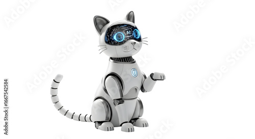 Robotic cat with artificial intelligence