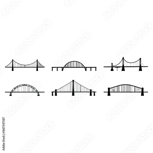 Bridge over the river with a steel structure and railway crossing in Edinburgh, Scotland