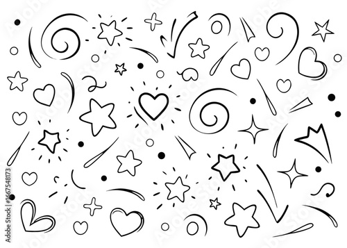 Charming hand drawn childlike art rendered with pencils and brushes in vibrant colors featuring a single creative illustration