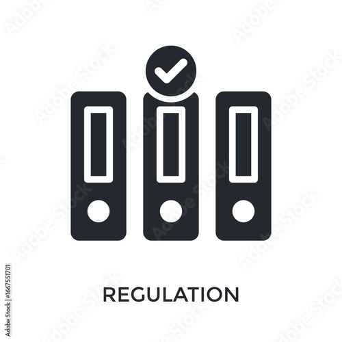 Regulation Icon Glyp Style. Vector Illustration For Graphic Design
