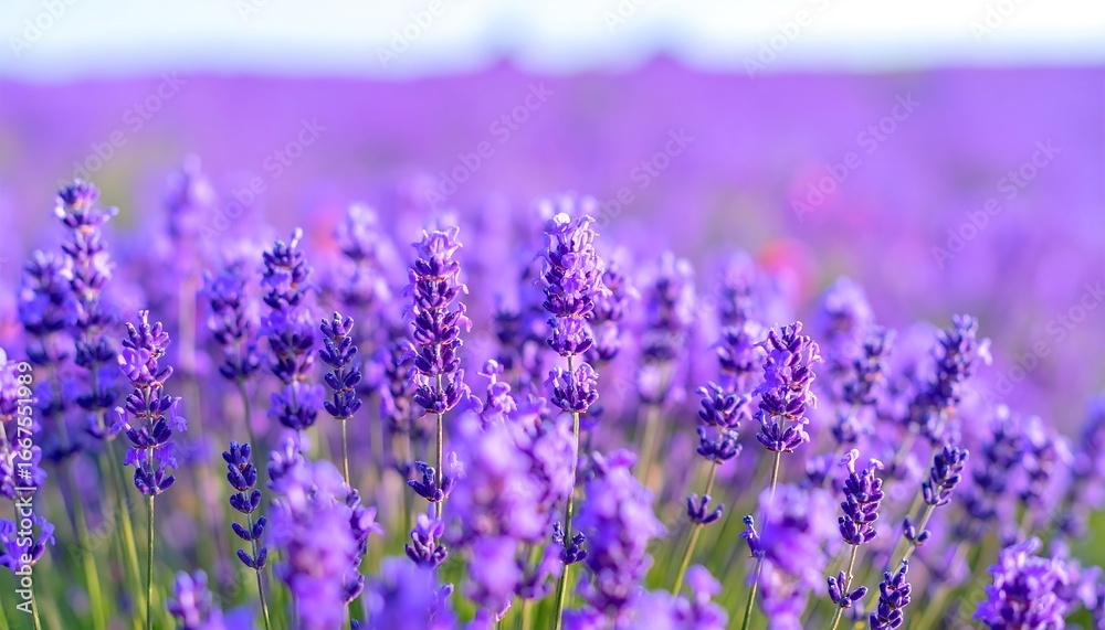 Naklejka premium Lavender field in bloom