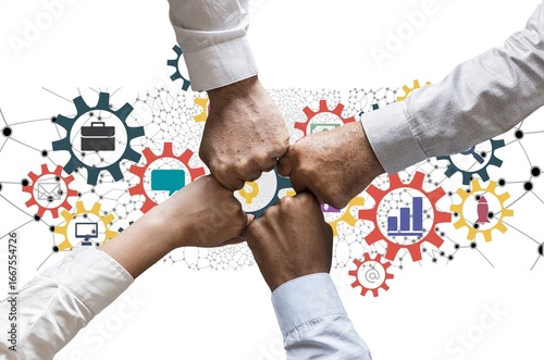 協力する　ビジネスパートナー