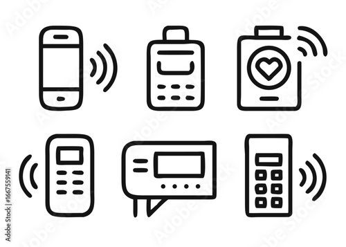 Comprehensive collection of payment related symbols with adaptable stroke thickness for diverse digital and print applications