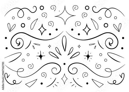 Abstract hand drawn scratchy pen line art scribble design with bold strokes and textured pencil markings in vivid colors