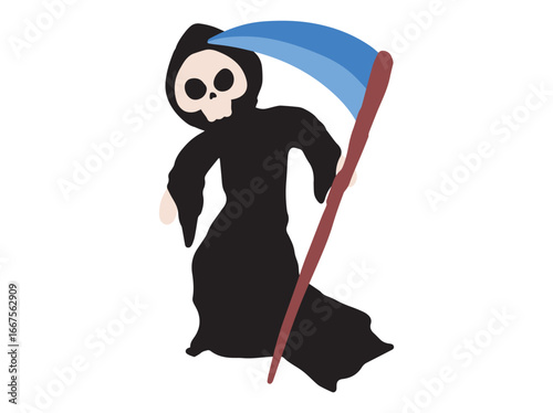 Angel of Death Cartoon Illustration
