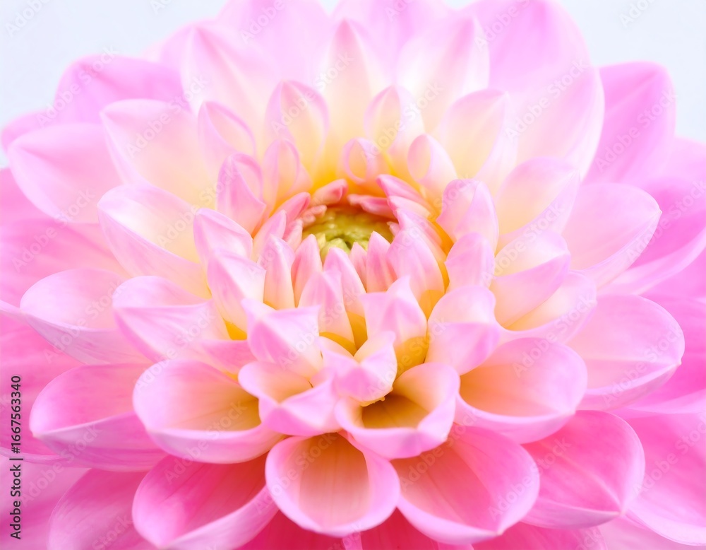 Fototapeta premium Close-up of a delicate pink dahlia