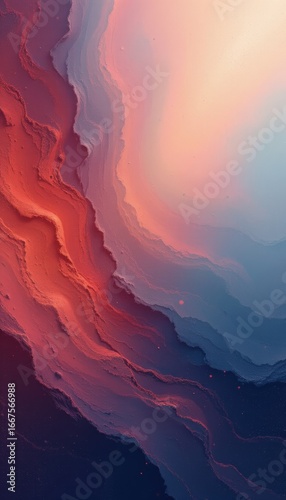 Abstract Fluid Art with Pink and Blue Tones