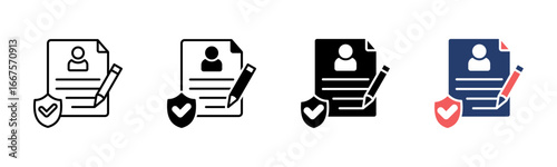 Job Application icon sheet multiple style collection