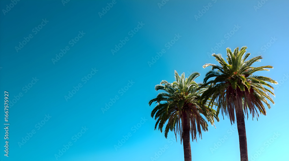 Fototapeta premium palm tree silhouette