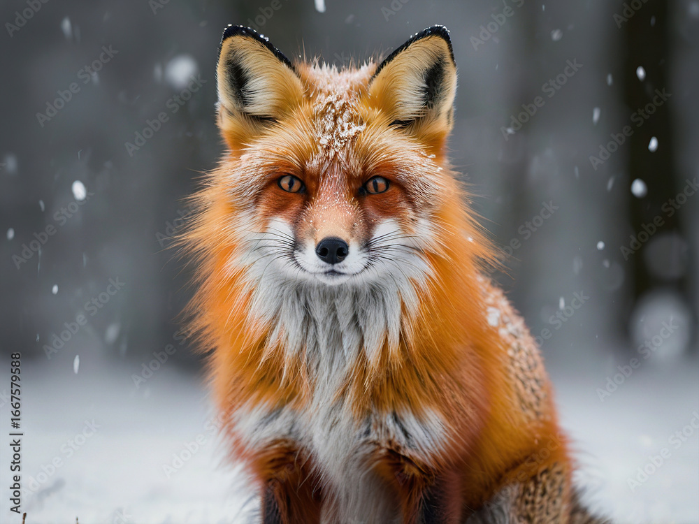 Fototapeta premium red fox vulpes