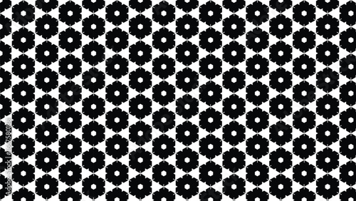 Black and white geometric abstract seamless pattern background modern minimal design