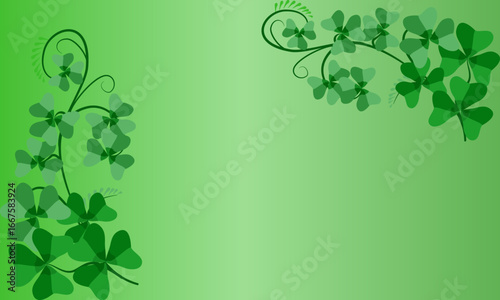 St. Patrick s day card. Patrick s day - elegant card.