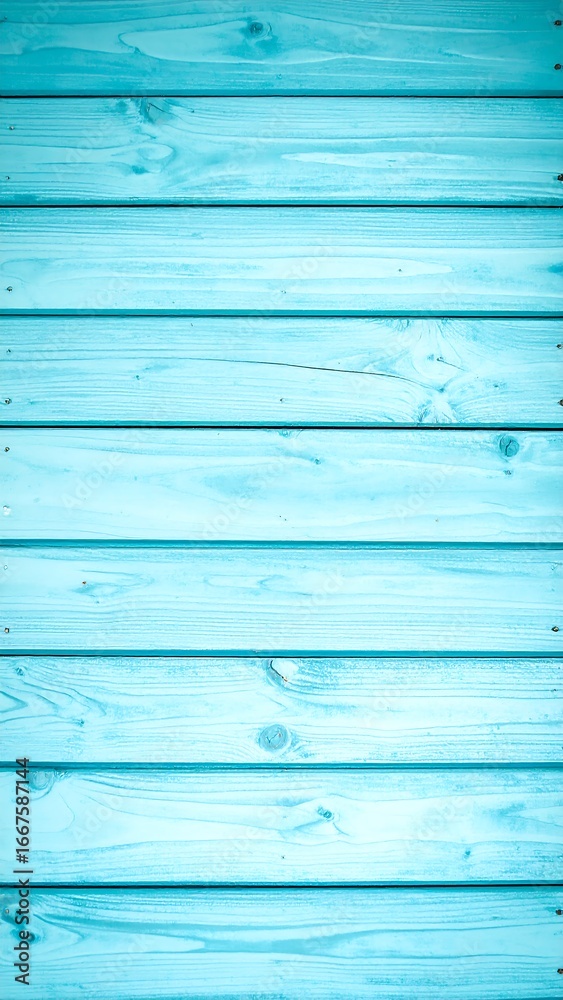 Naklejka premium Light blue wooden planks background