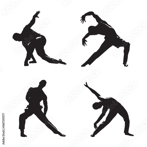 acrobatic silhouette
