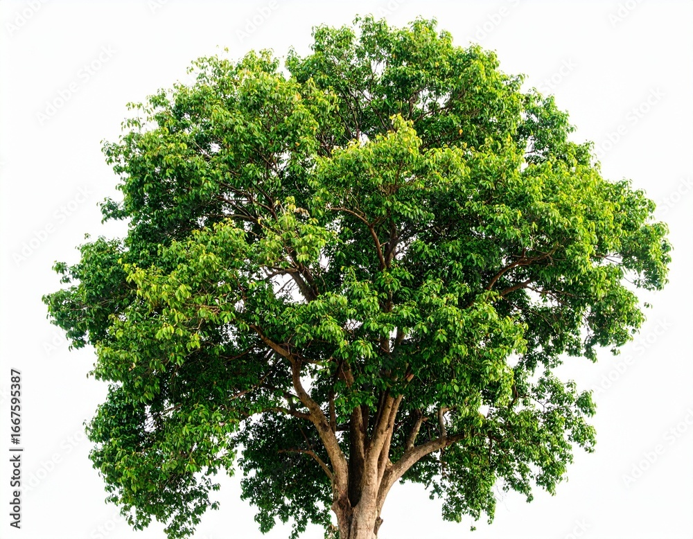 Obraz premium Majestic Green Canopy Tree with Broad Crown and Sturdy Trunk