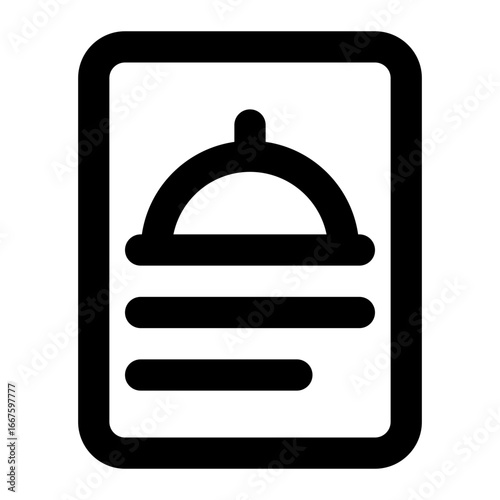 recipe book icon for illustration