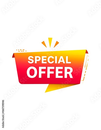 Red Yellow Banner Special Offer Design