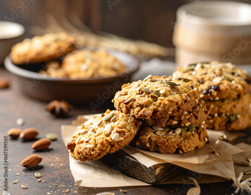 Natural Gluten Free Cookie Inclusive Baking Background