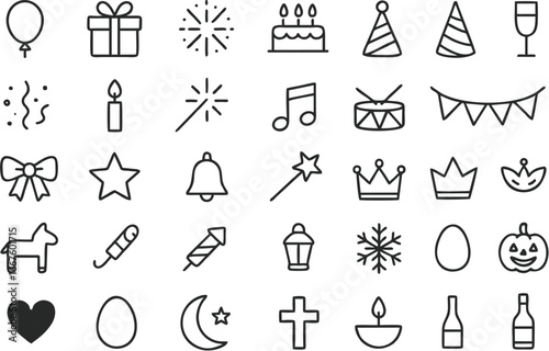 set of icons for web design
