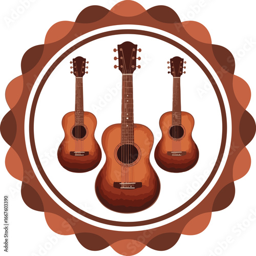 acoustic guitar vector