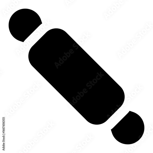 rolling pin icon for illustration